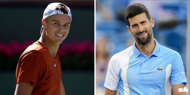 "You're amazing man" - Holger Rune praises Novak Djokovic during warm net exchange after Paris Masters QF loss