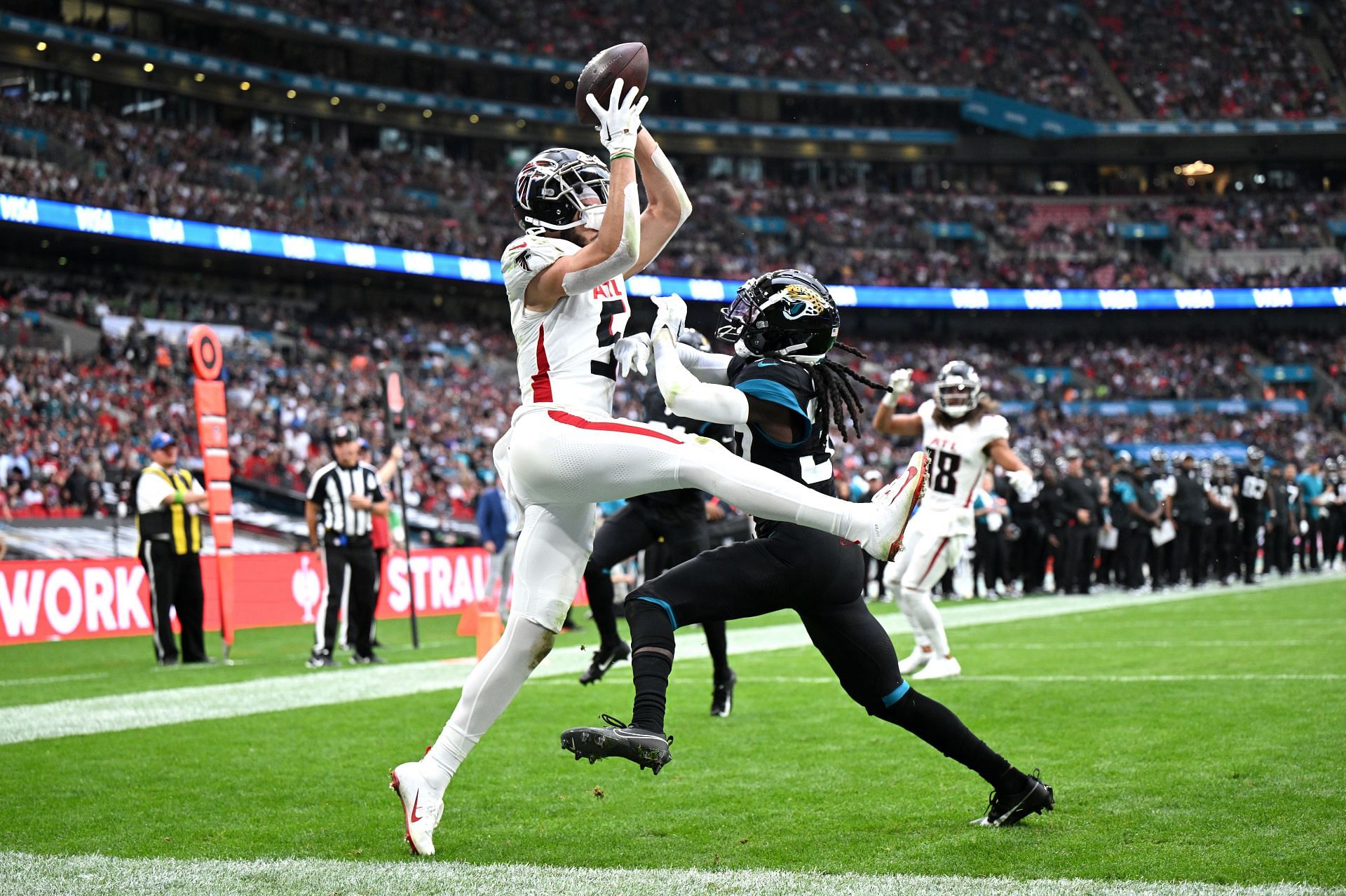 Drake London during Atlanta Falcons v Jacksonville Jaguars