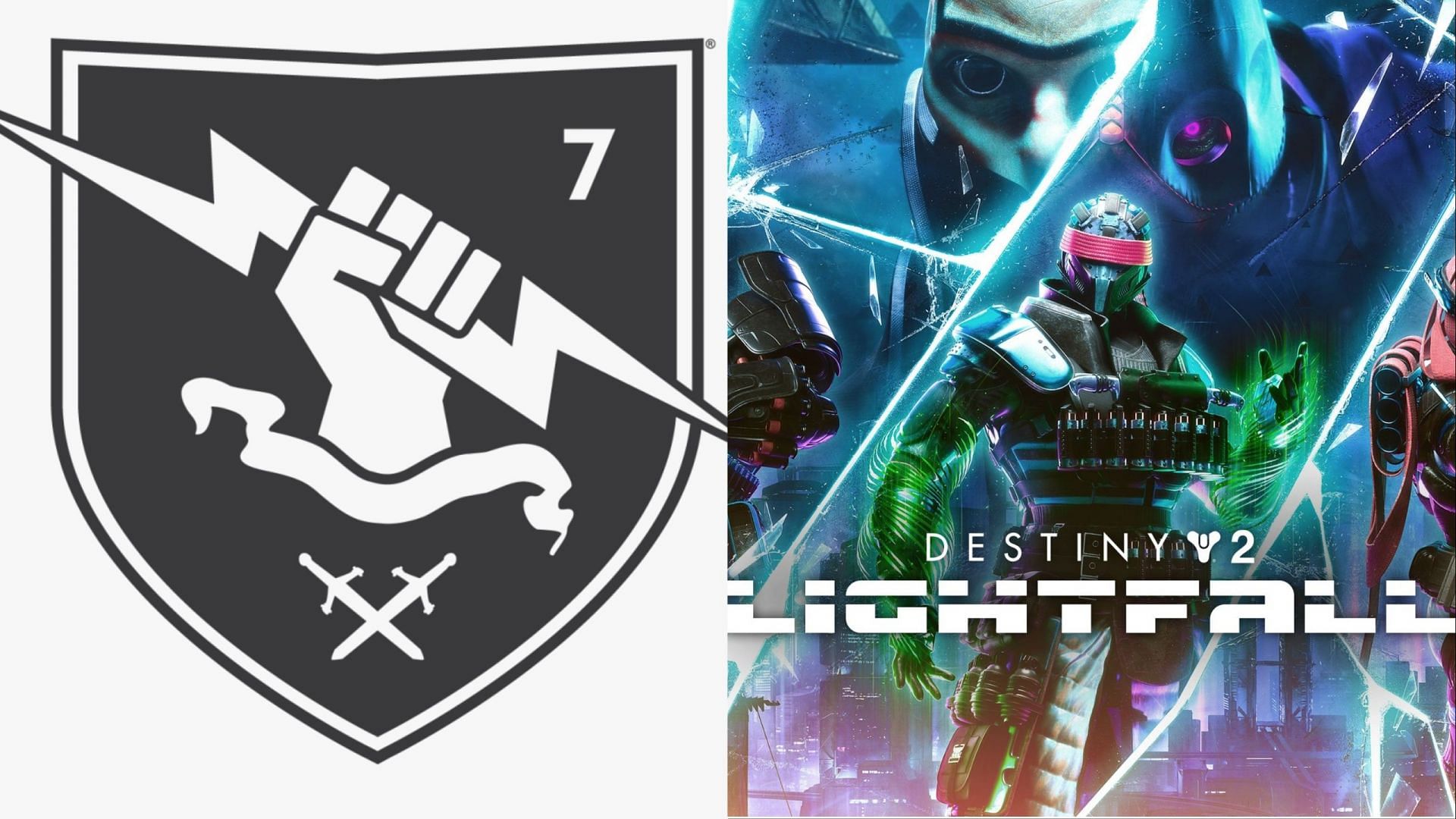 Bungie logo and Lightfall (Image via Bungie) 