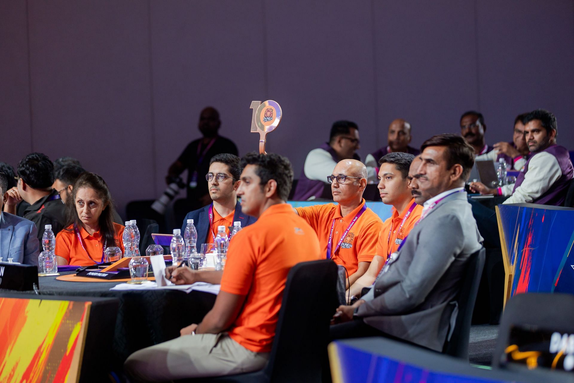 Puneri Paltan&#039;s CEO Kailash during the auction (PC: PKL Media)