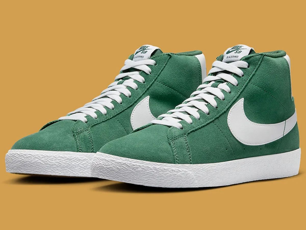 Nike SB Blazer Mid &ldquo;Green Suede&rdquo; sneakers: Where to get, price and more details explored