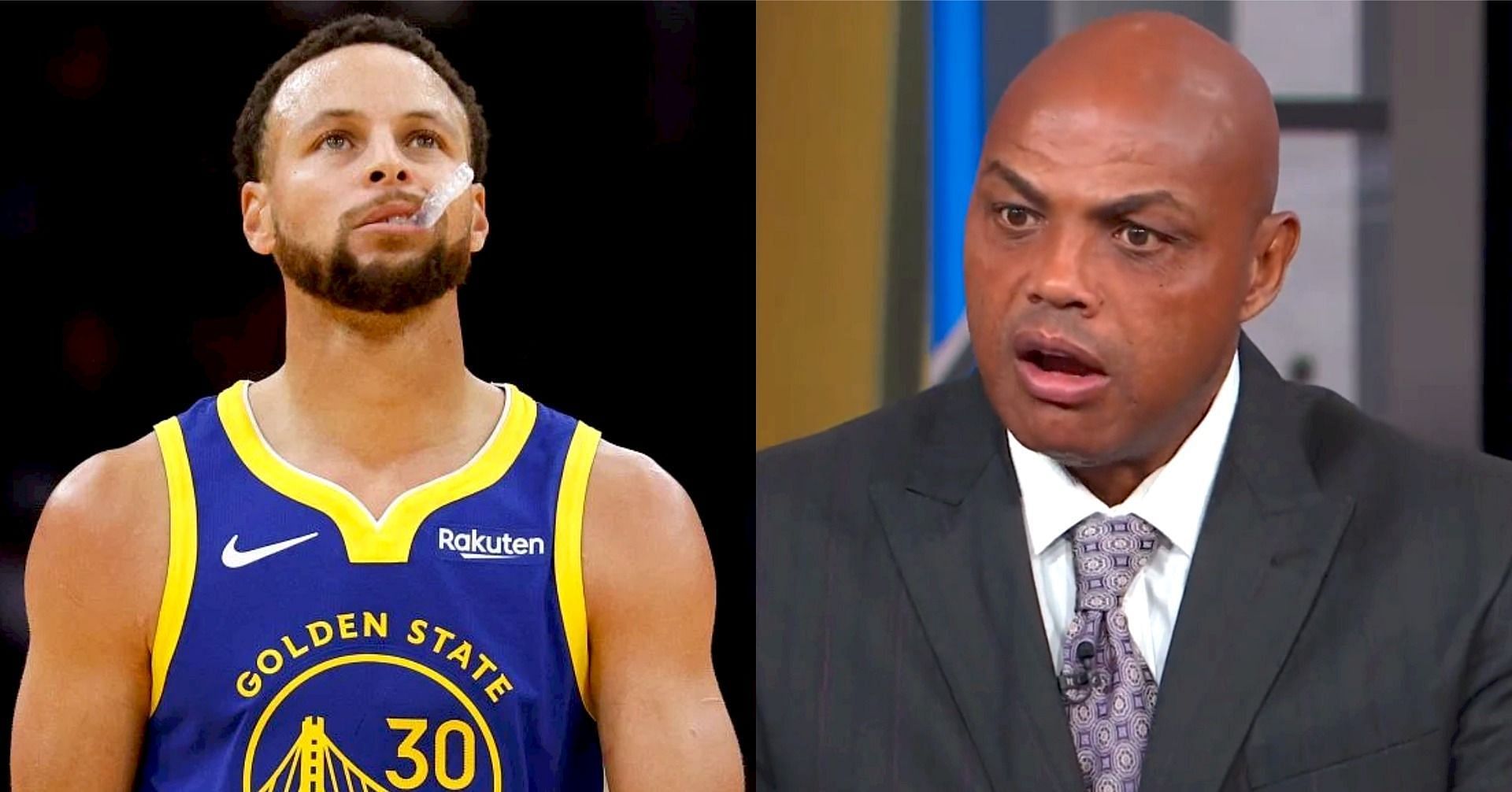 Golden State Warriors superstar point guard Steph Curry and NBA legend-turned-TNT analyst Charles Barkley