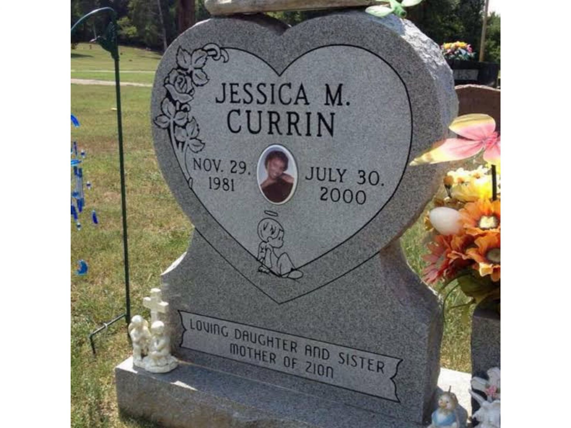 A still of Jessica&#039;s tombstone (Image via Facebook/Justice for Jessica Currin)