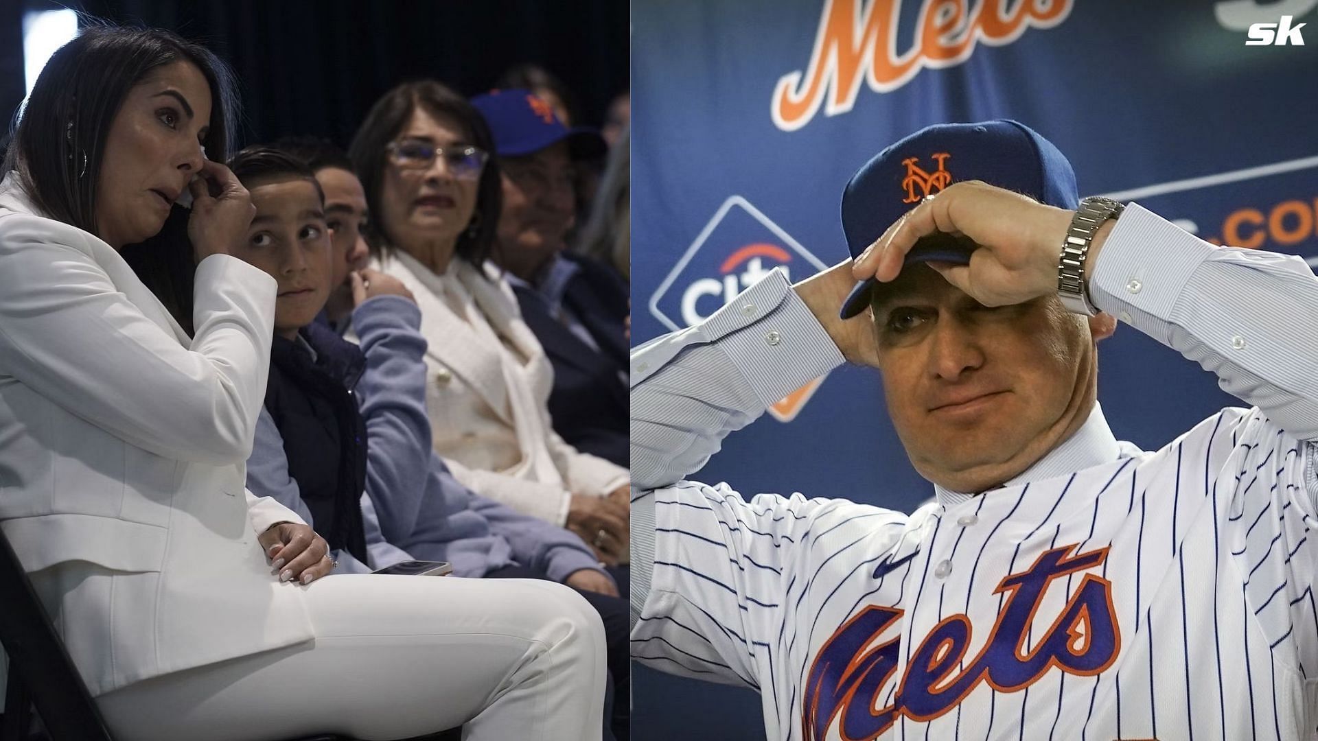 New Mets manager Carlos Mendoza with wife Francis 