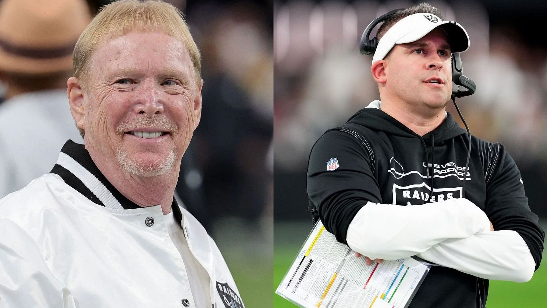 Las Vegas Raiders owner Mark Davis and former head coach Josh McDaniels