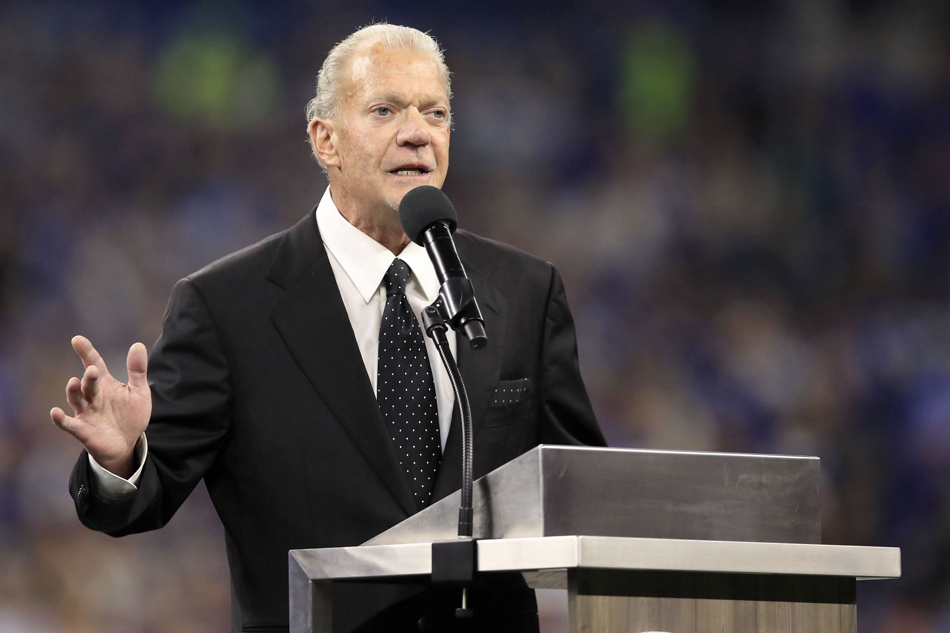 Jim Irsay at Tennessee Titans v Indianapolis Colts