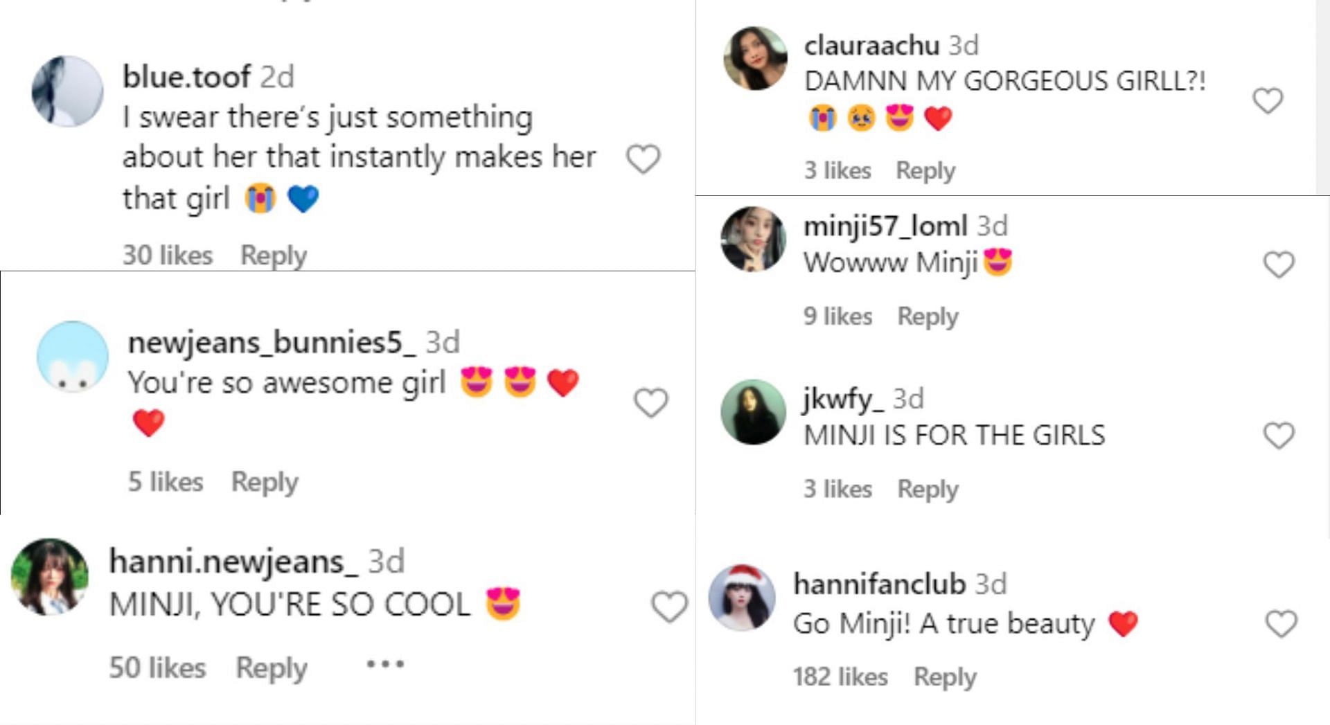 Fan reaction (Image via Instagram/@newjeans_official)