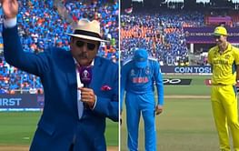 [Watch] Rohit Sharma & Pat Cummins burst into laughter at Ravi Shastri's toss behavior during IND vs AUS 2023 World Cup final