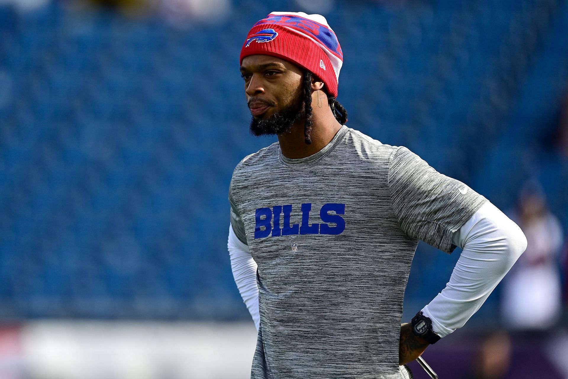 Damar Hamlin at Buffalo Bills v New England Patriots