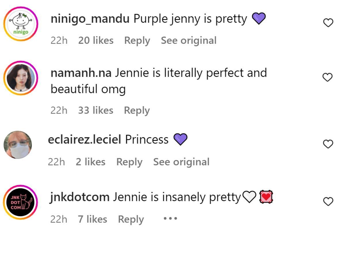 Fan comments (Image via Beauty Kurly Instagram)