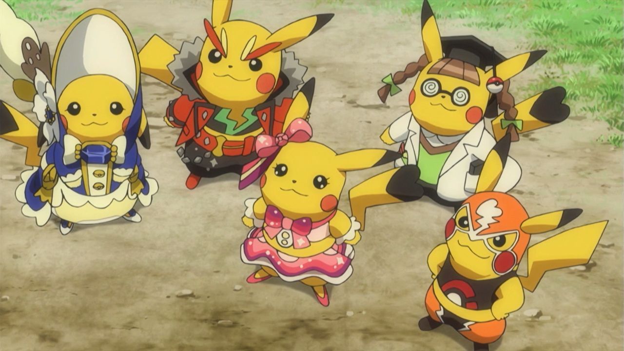 Cosplay Pikachu as seen in the anime (Image via The Pokemon Company)