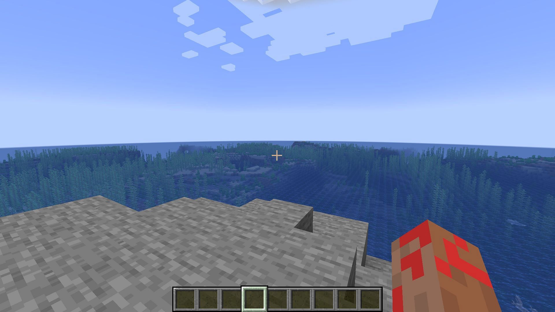 The ocean can be explored to get more blocks and items in Minecraft (Image via Mojang)