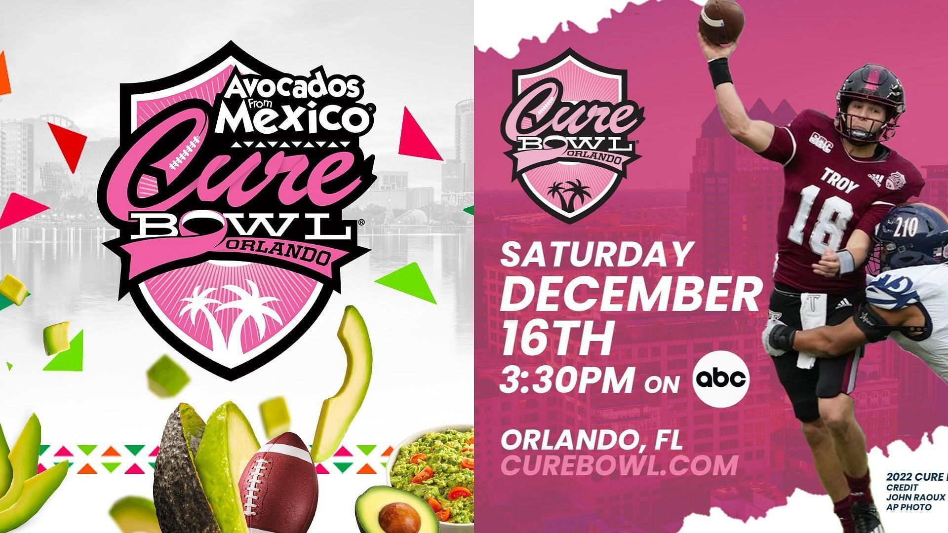 The Cure Bowl will be played on December 16th/ Credit to the Cure Bowl