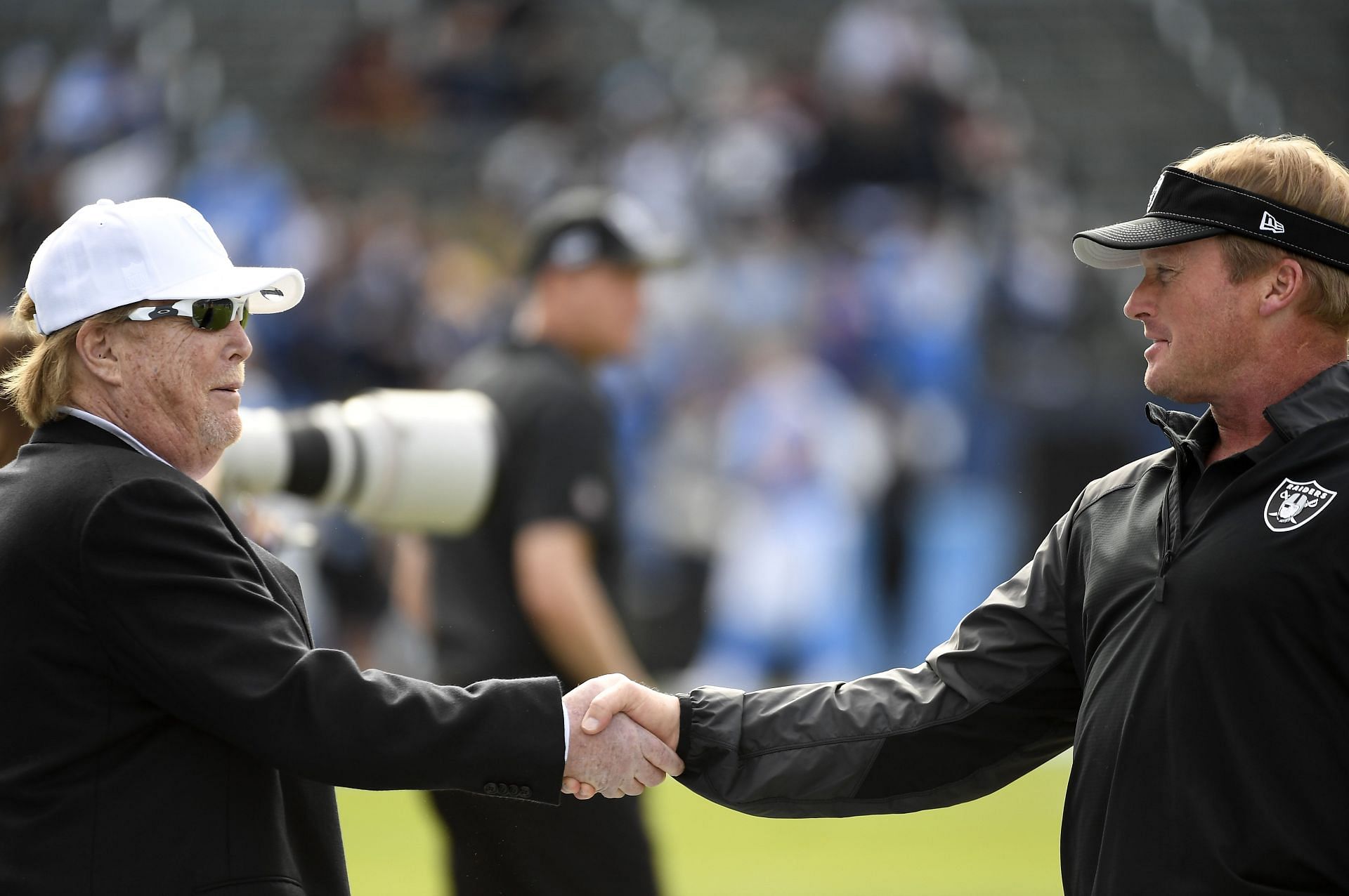 Raiders owners Mark Davis and Jon Gruden