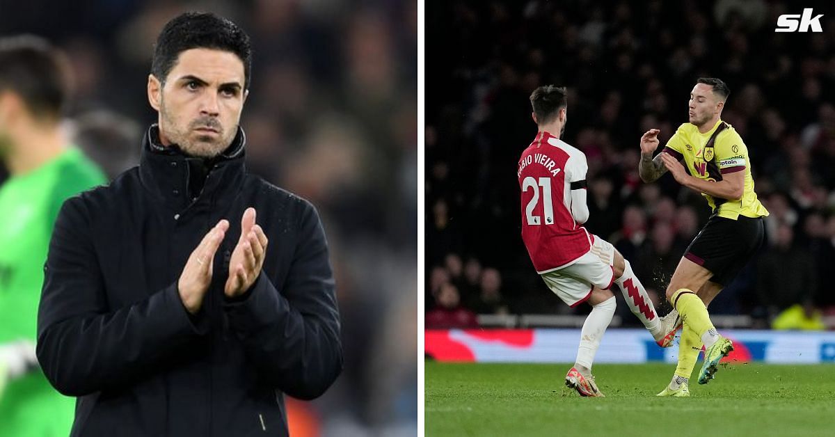 Arsenal manager Mikel Arteta makes VAR admission after Fabio Vieira red card against Burnley
