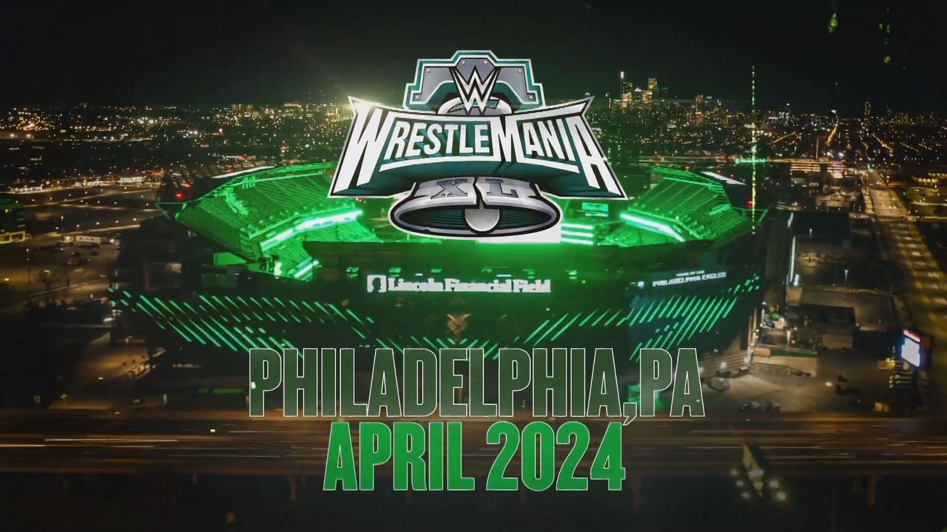 WrestleMania 40 will be held in Philadelphia, Pennsylvania. 