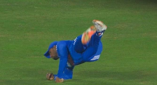 [Watch] Tilak Varma takes scintillating catch to dismiss dangerous Josh Inglis in IND vs AUS 2nd T20I