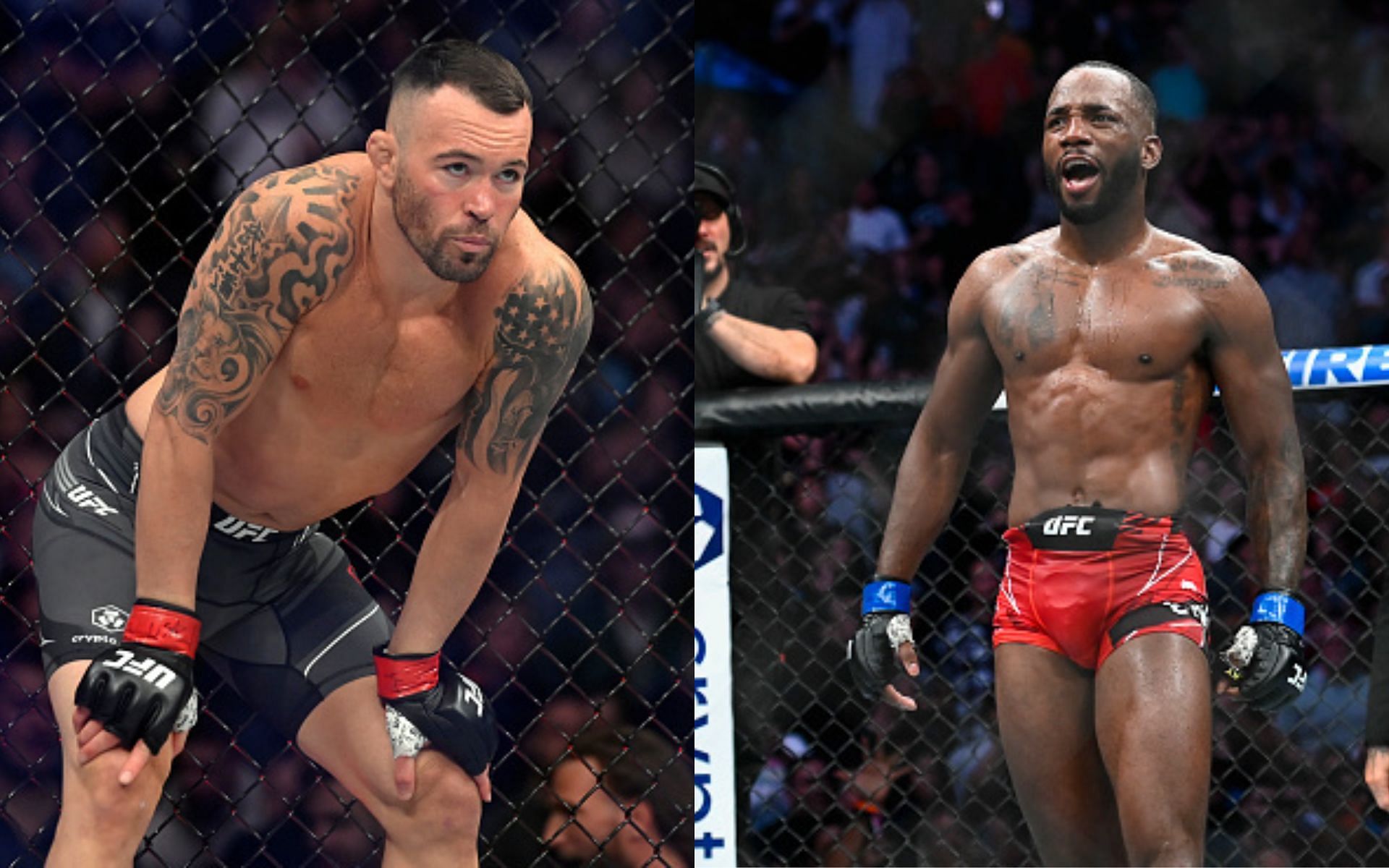 Colby Covington (left); Leon Edwards (right)