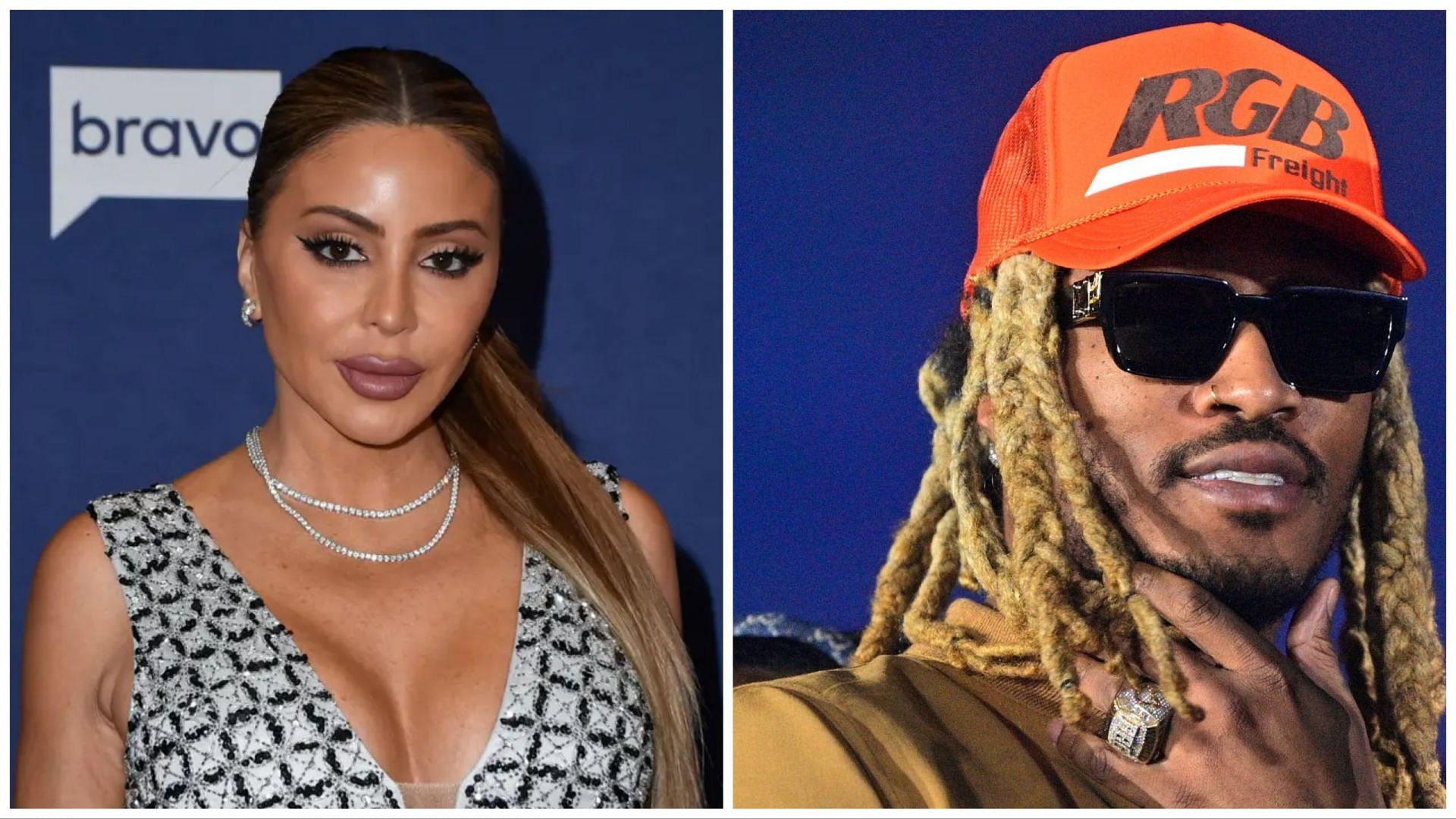 It appears that rapper Future (right) has referenced to Larsa Pippen (left) in three of his songs