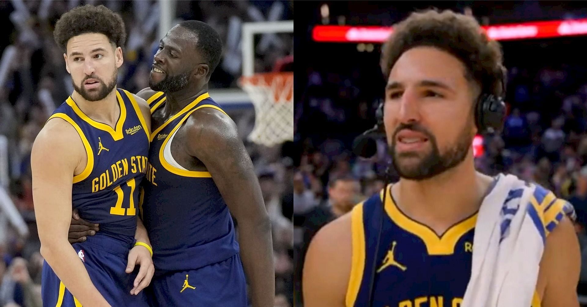 Golden State Warriors stars Klay Thompson and Draymond Green