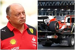 "It's just unacceptable": Ferrari boss fumes as Carlos Sainz's car suffers severe damage from the drain cover