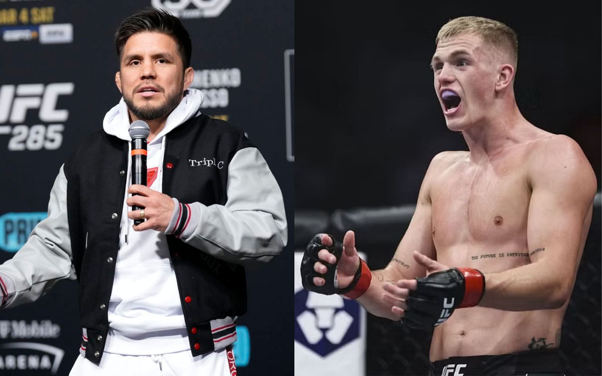 Henry Cejudo (left) and Ian Garry (right). [via Getty]