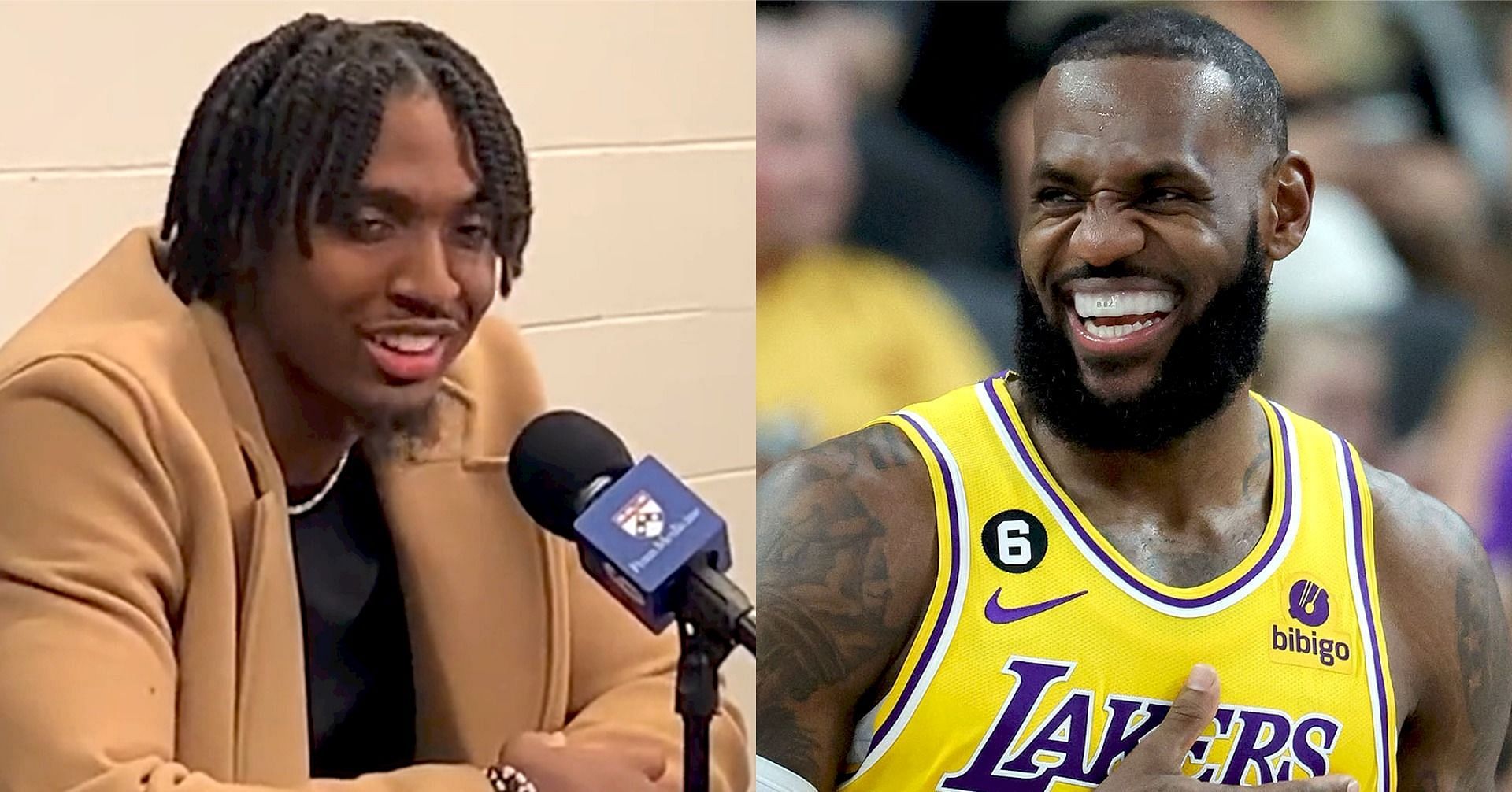 Philadelphia 76ers star guard Tyrese Maxey and LA Lakers superstar forward LeBron James