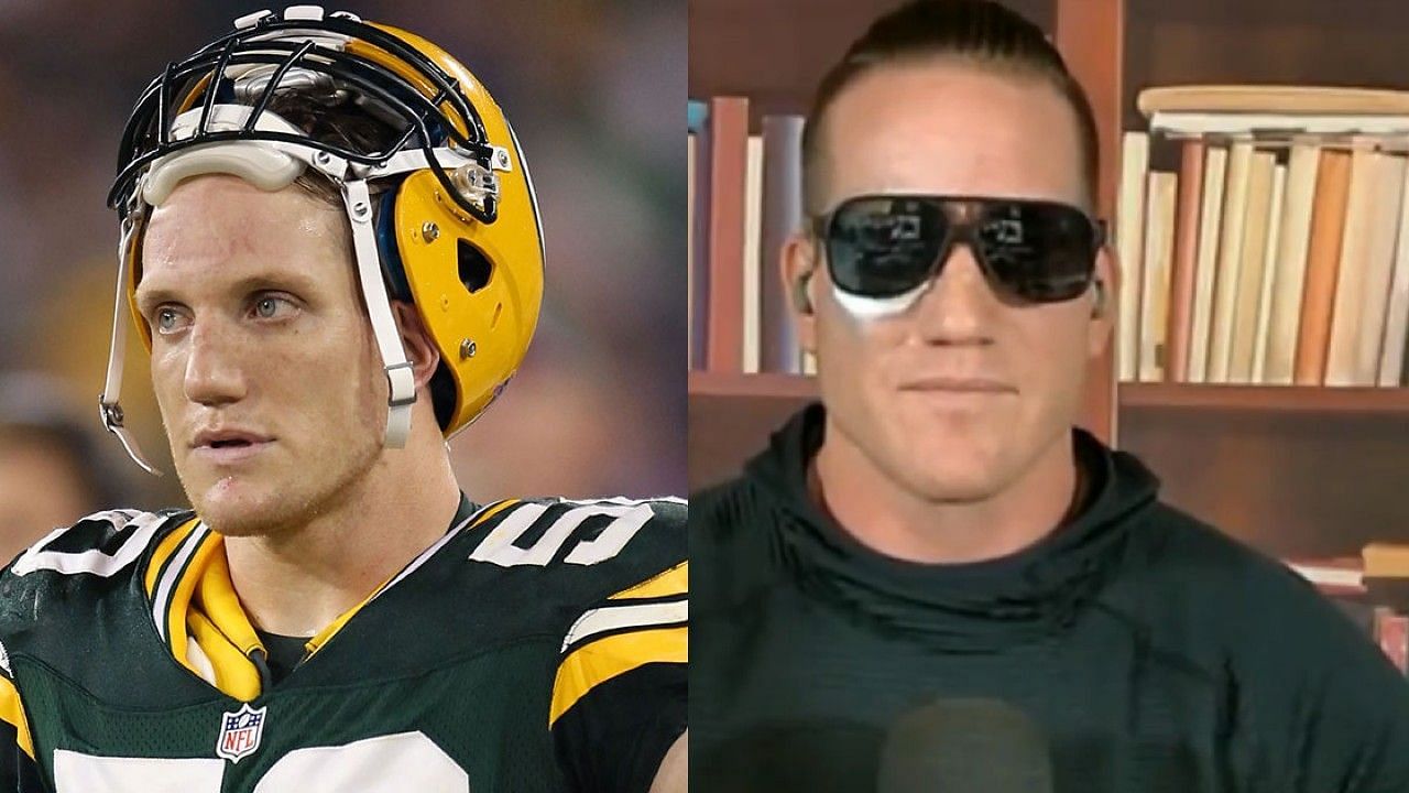 AJ Hawk suffered an eye injury that forced him to debut a new look on &quot;The Pat McAfee Show.&quot;