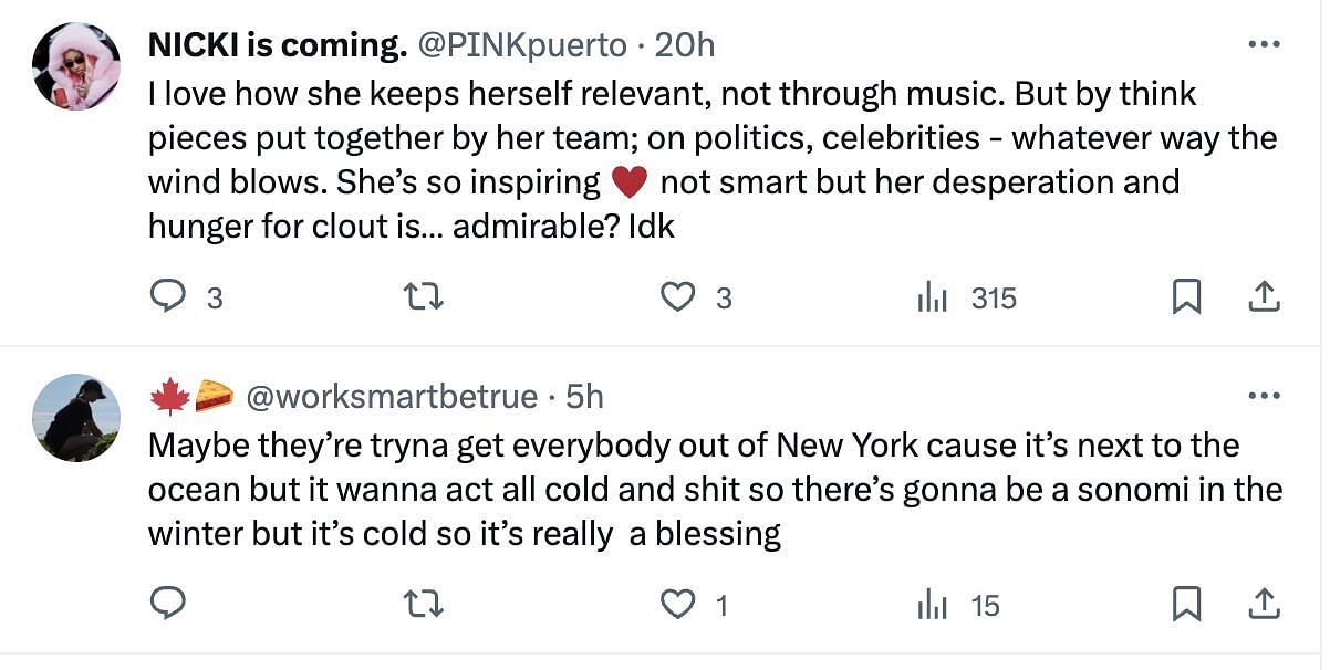 Social media users applauded the rapper for speaking up against the recent New York budget cuts announcement. (Image via Twitter)