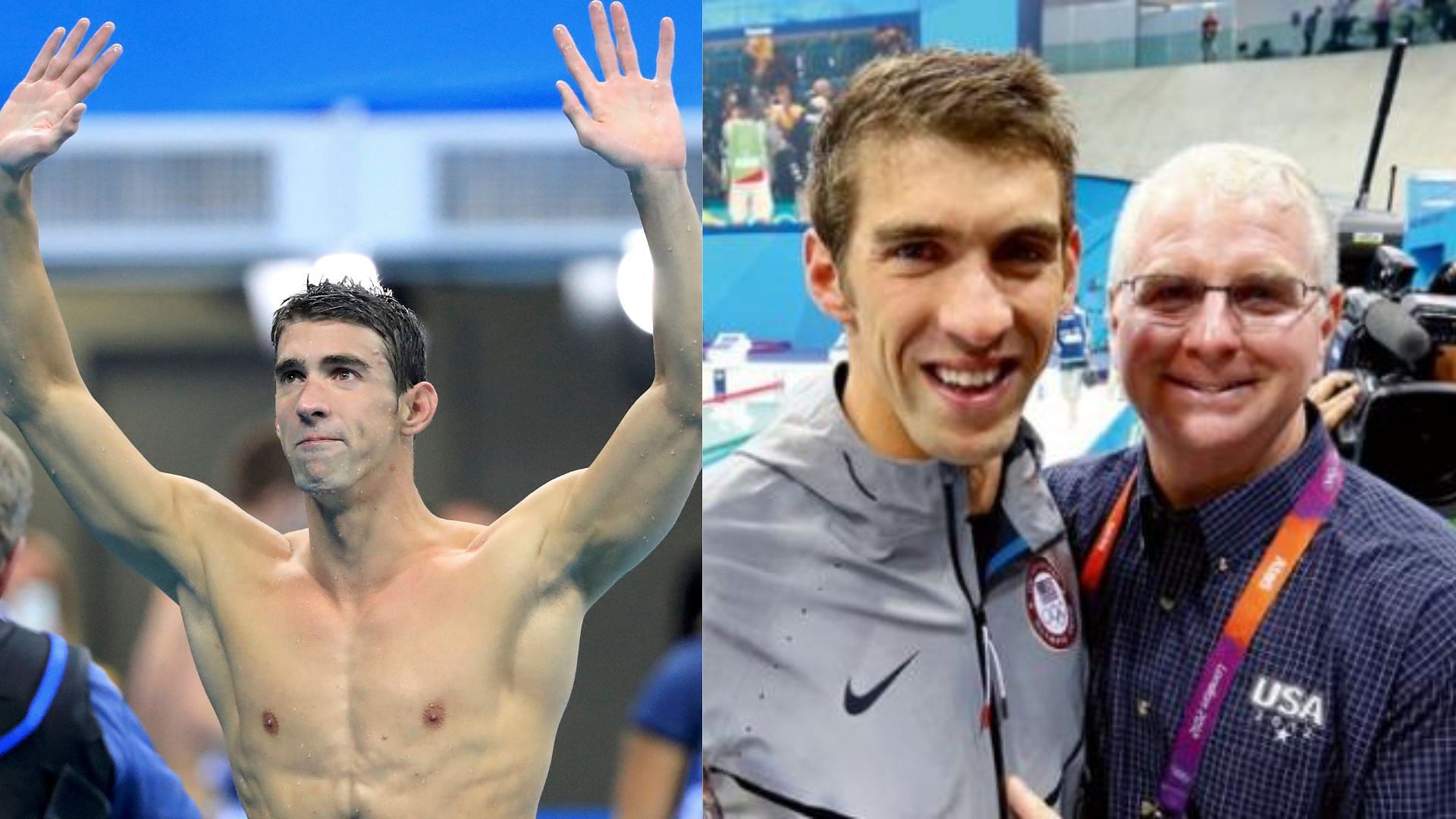 Michael Phelps and coach Bob Bowman (Image via Sportskeeda)