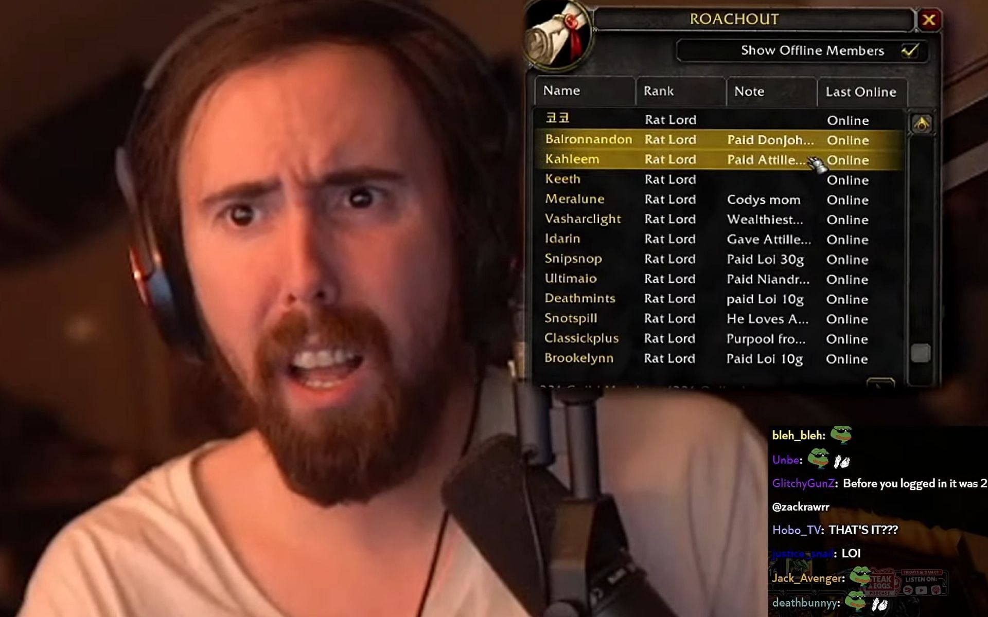 Asmongold reacts to his mods