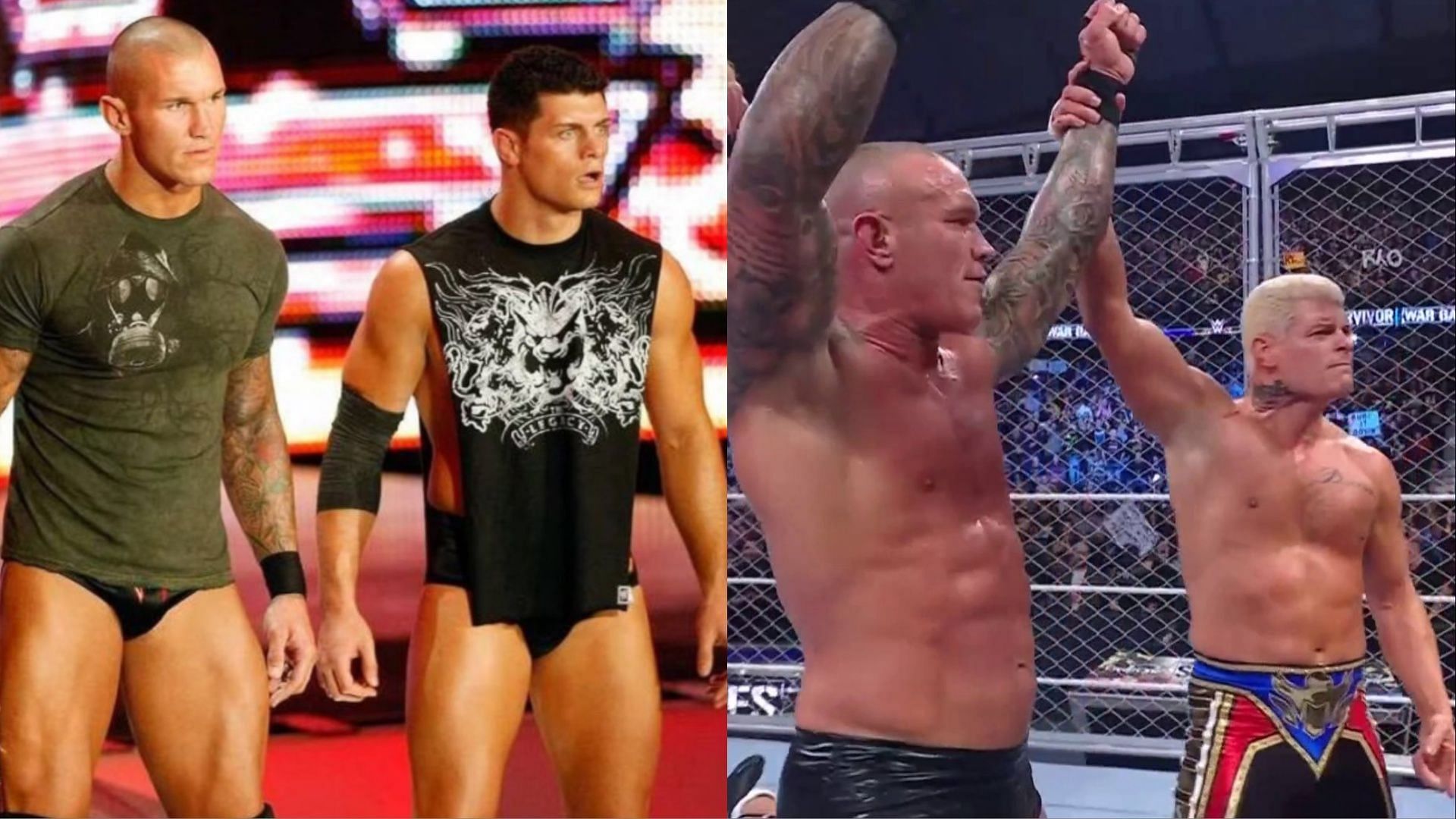 Randy Orton and Cody Rhodes over the years.