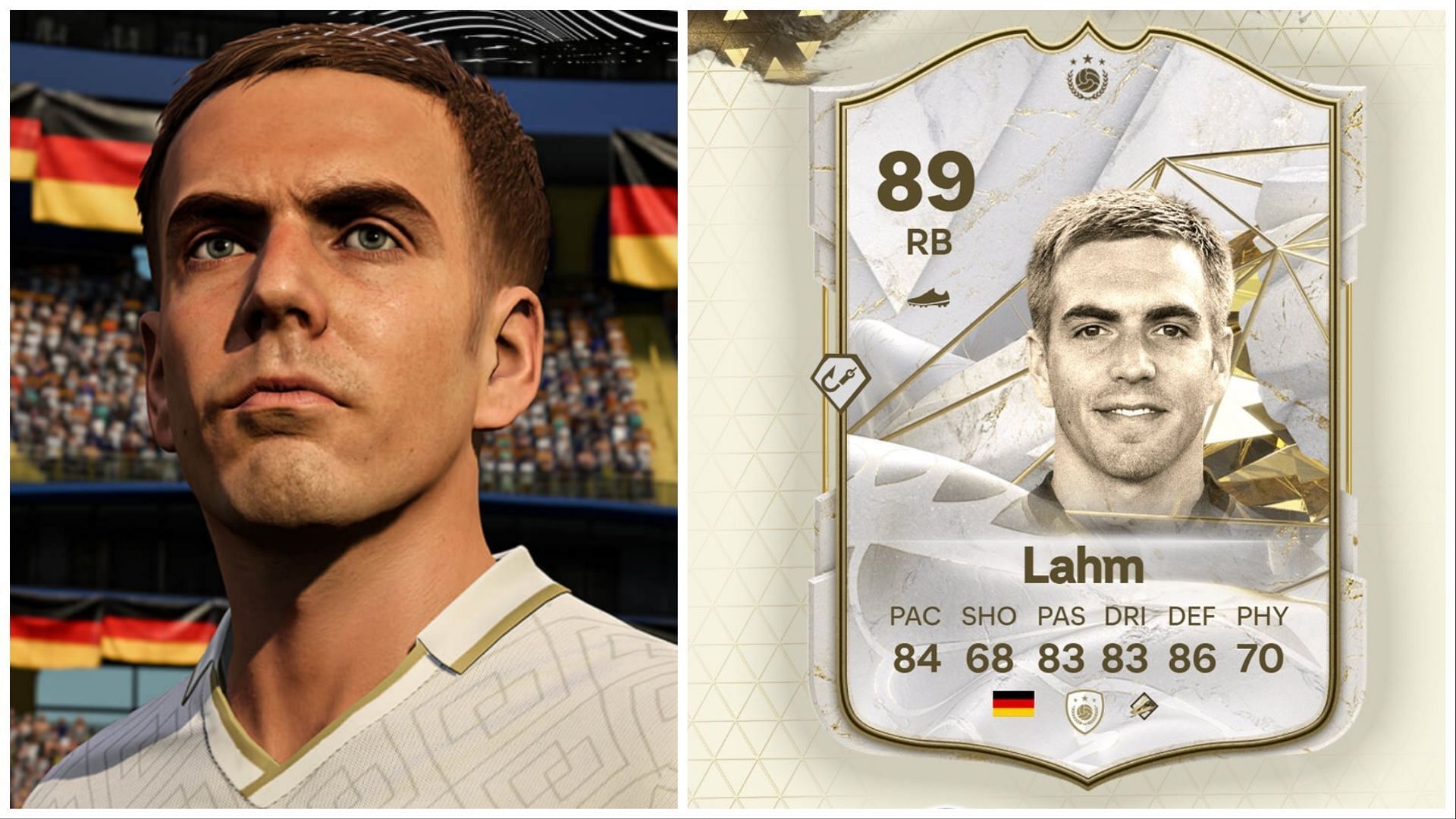 The Lahm Icon SBC is now live (Images via EA Sports)