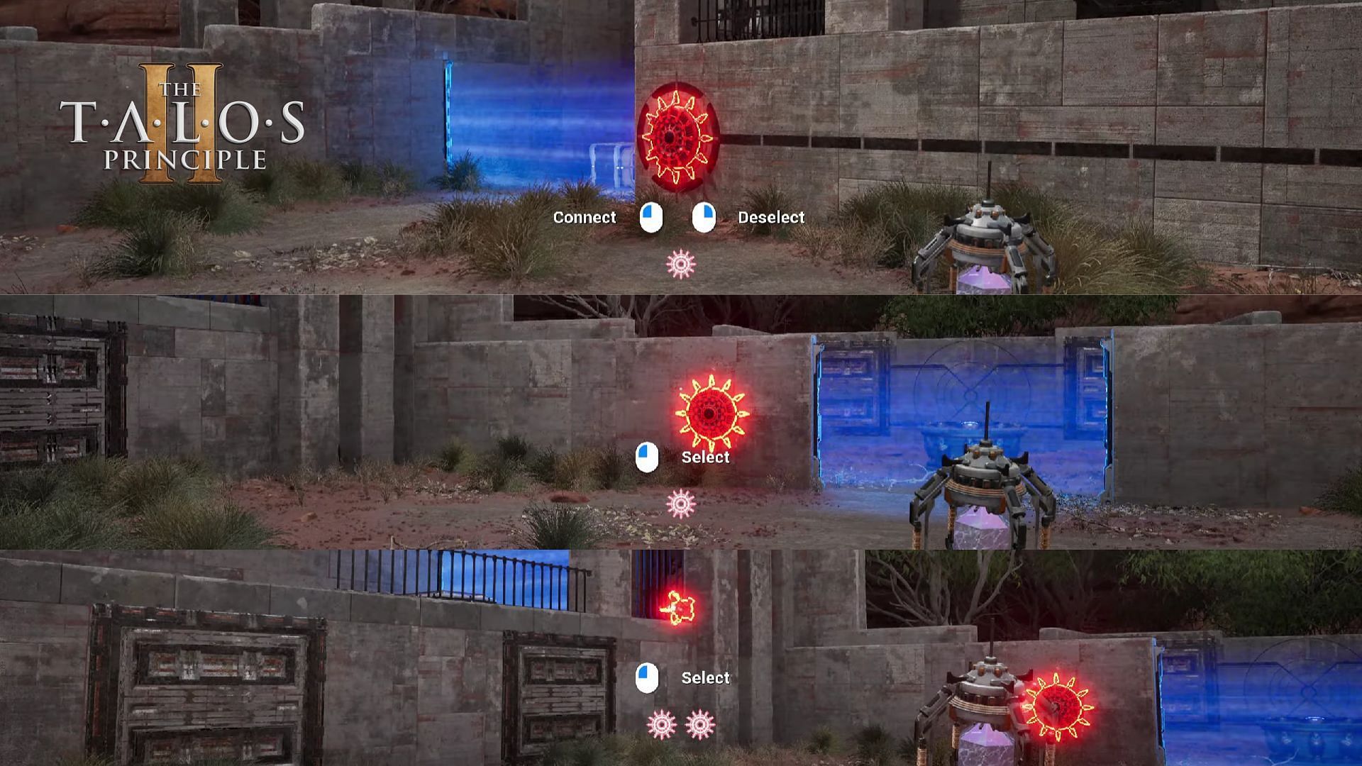 The third phase has an alternative option, you can connect the device before in The Talos Principle 2 (Image via Croteam)
