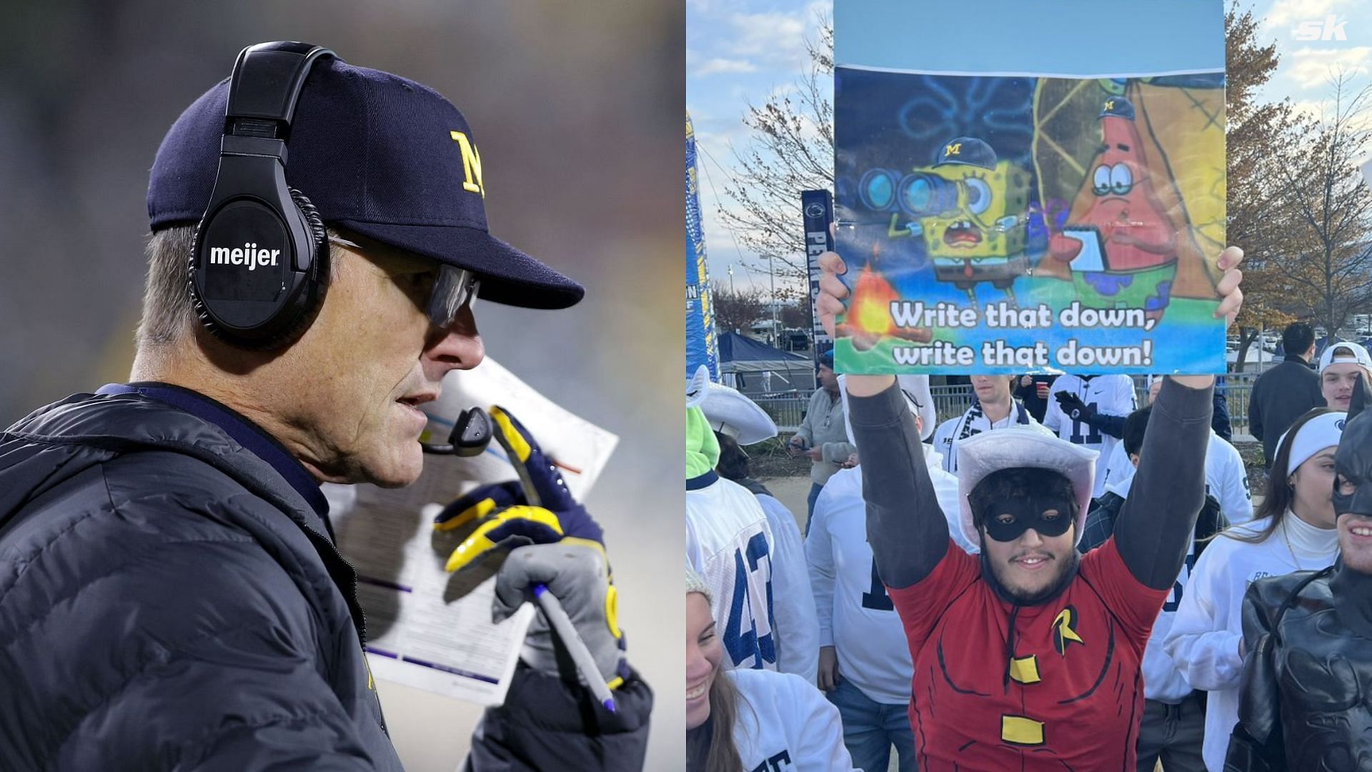 6 hysterical Jim Harbaugh memes after Big Ten suspension that are cracking up the internet