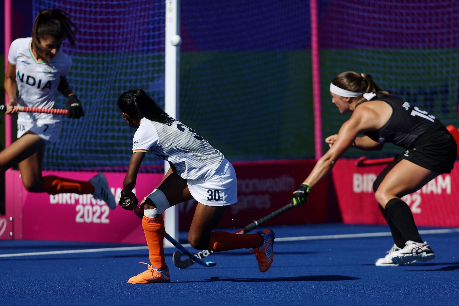 Salima Tete (#30) scored five times for India at the Asian Champions Trophy.
