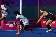 Salima Tete (#30) scored five times for India at the Asian Champions Trophy.