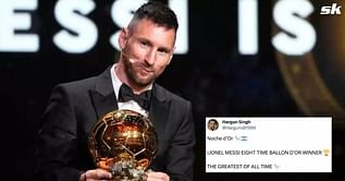 "Greatest of all time" "Royal entrance" - Fans react as Lionel Messi presents 2023 Ballon d'Or with Inter Miami