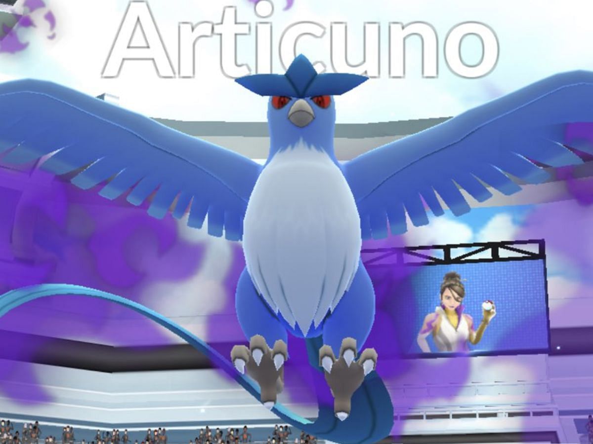 Articuno em Reides das Sombras 5 Estrelas no Pokémon GO