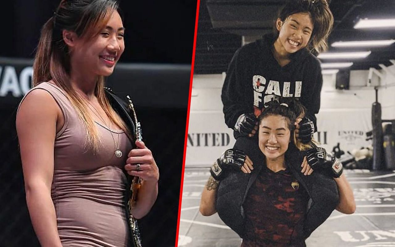 Angela Lee (L) with Victoria Lee (R) | Photo by ONE Championship