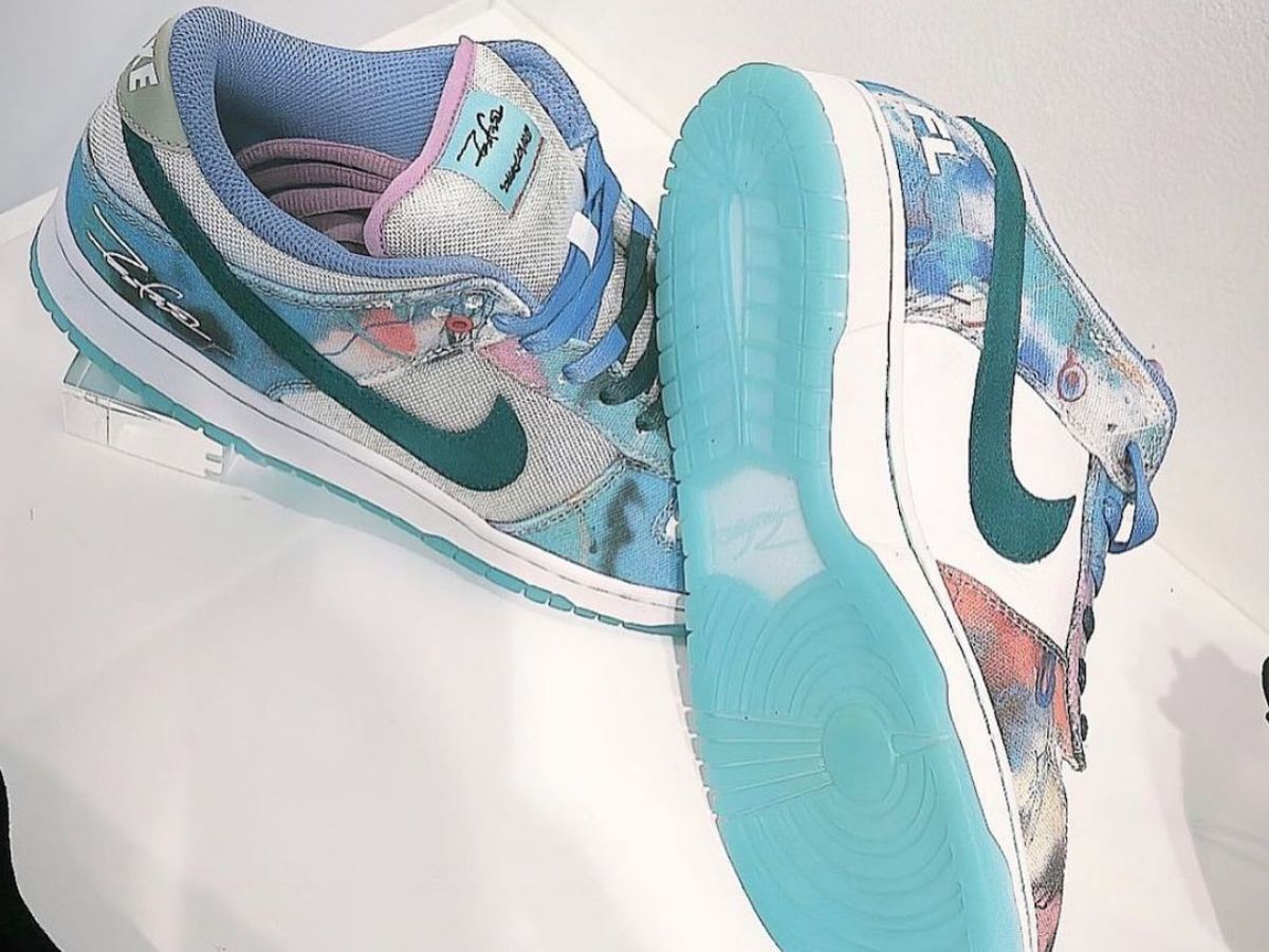 Futura Laboratories x SB Dunk Low (Image via Instagram/sneakerbardetroit)