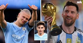 Julian Alvarez opens up on experience of playing alongside Lionel Messi and Erling Haaland