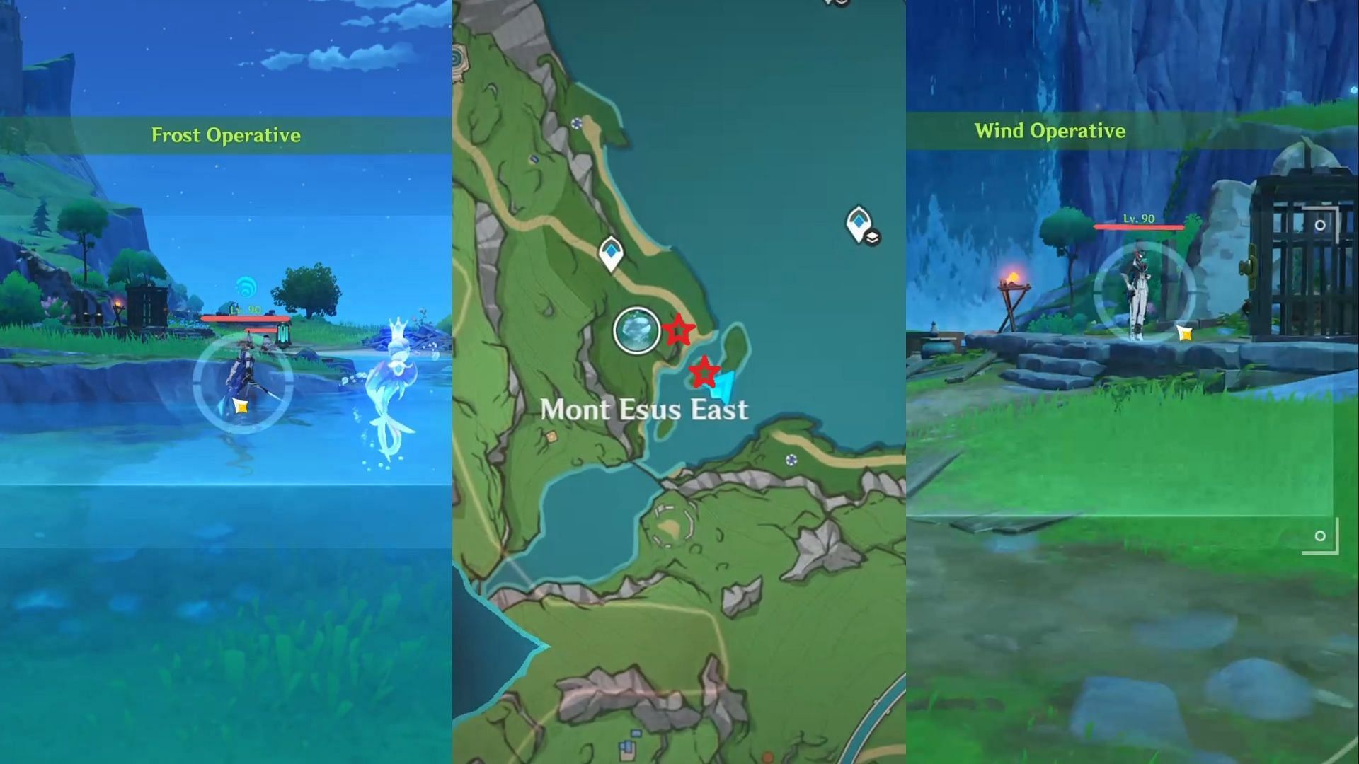 Frost and Wind Operatives location. (Image via HoYoverse)