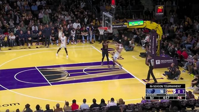 WATCH: Anthony Davis builds on NBA's heated night and shoves Santi Aldama