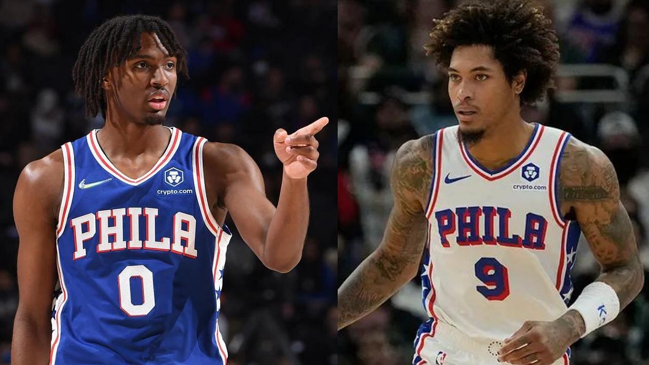 Tyrese Maxey offers his 50-point game to Kelly Oubre Jr. who was struck by a motor vehicle