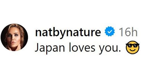 Natalya's response to Jericho's post.