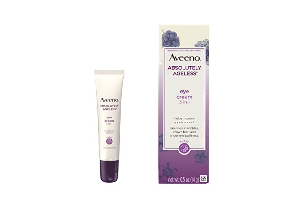 Aveeno Absolutely Ageless 3-in-1 Eye Cream (Image via Amazon)