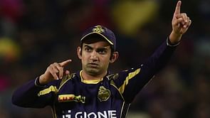 What does Gautam Gambhir's captaincy record at KKR look like?