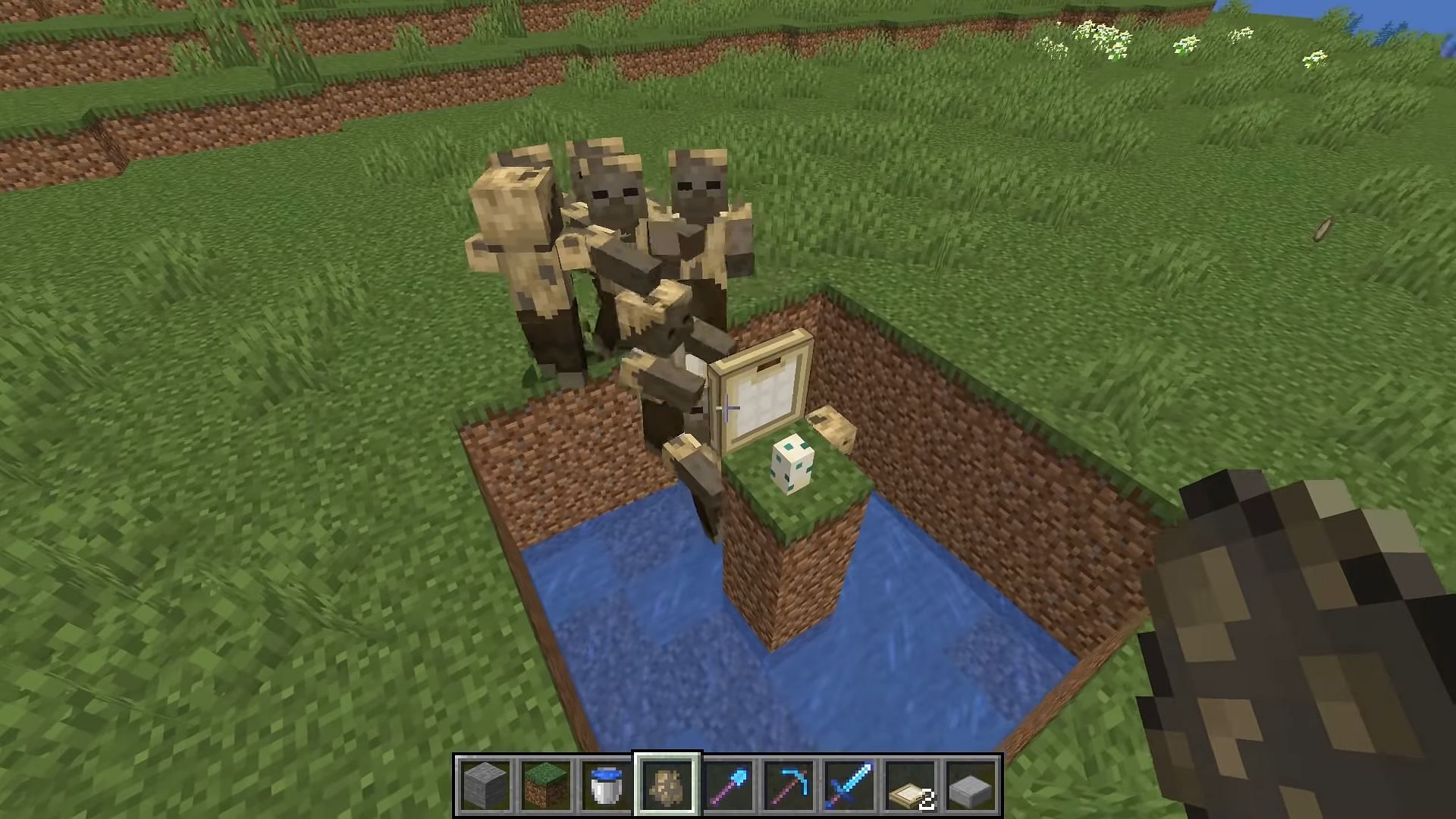 This Minecraft farm design is incredibly small and easy to build (Image via EagleEye621/YouTube)