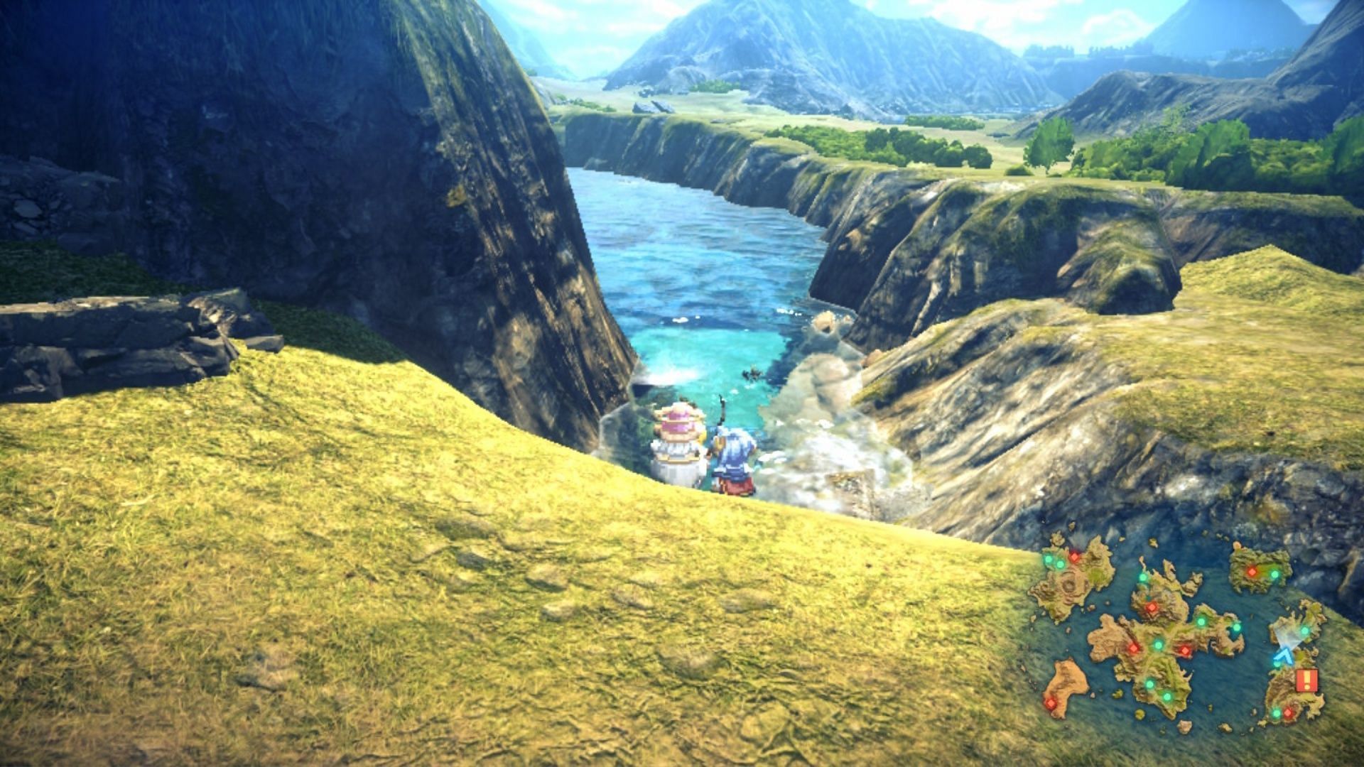 Once you&#039;ve been somewhere, you can easily get back (Image via Square Enix)